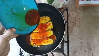cheese baingan recipe / How to cook cheese brinjal / eggplant fry recipe / i#trendingnow#karachi#fy