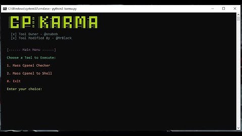 Python cPanel Karma Lite (Python Mass cPanel Checker, Python Mass cPanel To Shell Uploader)