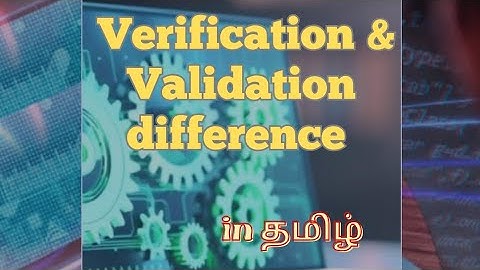 Difference between verification & validation- software engineering playlist