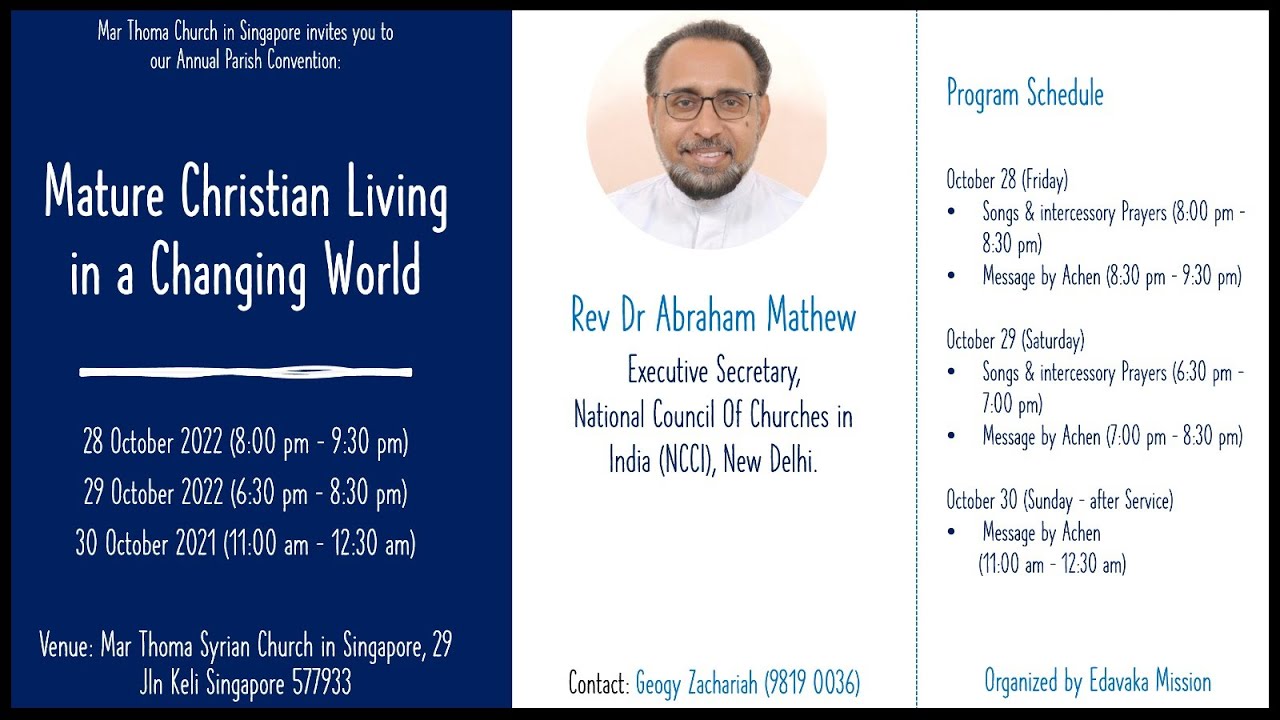 Parish Convention 2022 Day 1 Mature Christian Living in a Changing