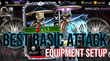Injustice 2 Raiden Best Basic Attacks Epic Equipment Setup MK Mobile | Khaotic Krypt Gameplay