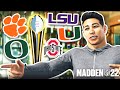 NCAA PLAYOFFS! The next Asian Cam! Madden 22 Face of Franchise Ep.1
