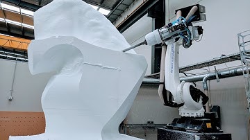 Large robotic hot wire cutting and milling.