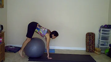 Carla B. - yoga on a ball