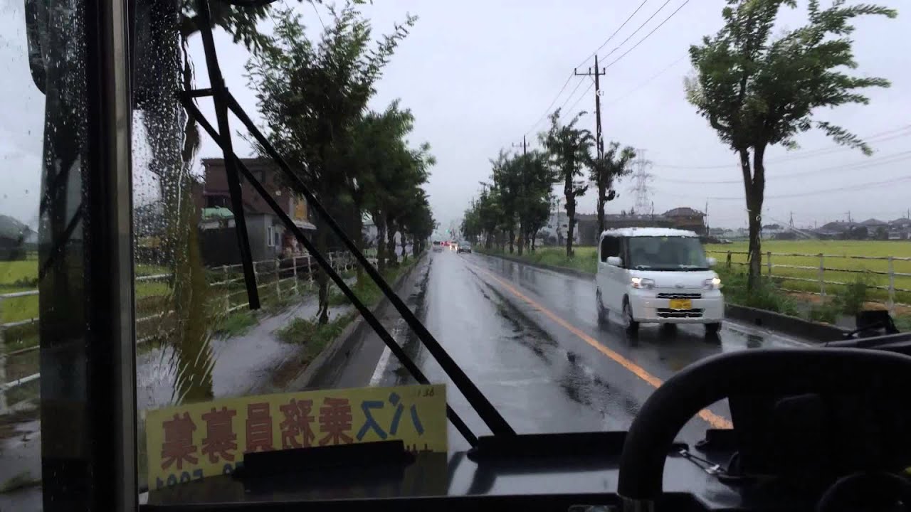 【前面展望】朝日バス 境車庫(茨城県)→東武動物公園駅