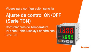 Autonics : Ajuste de control ON OFF(Serie TCN)