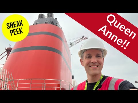 I'm aboard Cunard's Queen Anne at the Shipyard! Video Thumbnail