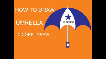 how to draw umbrella in corel draw