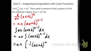 Integrating Compositions with Linear Functions