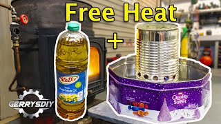 Free Heat .. Fantastic Tin can Waste oil Burner by GerrysDiy 965,931 views 3 years ago 9 minutes, 53 seconds