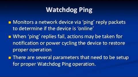 Net IO Watchdog Ping thru Aux