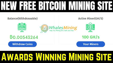 whalesmining New Bitcoin Mining Site || Free btc mining 2023 | EARN Bitcoin (BTC) Without invest
