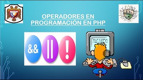 Operadores en programación php