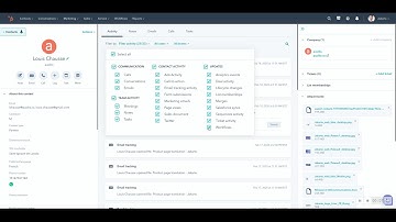 How to filter a record timeline in HubSpot
