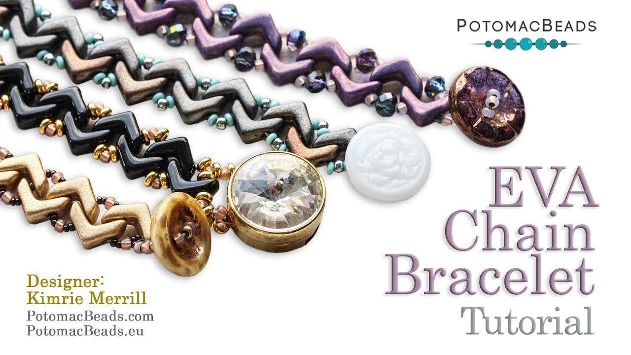 EVA Chain Bracelet DIY Jewelry Making Tutorial by PotomacBeads YouTube