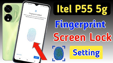 Itel p55 5g fingerprint screen lock kaise lagaye | fingerprint lock setting in Itel p55 5g