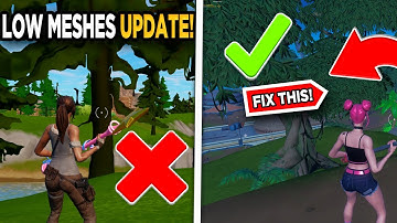Low Meshes Trees Fixed in Season 2! New Performance Mode Update Fortnite!
