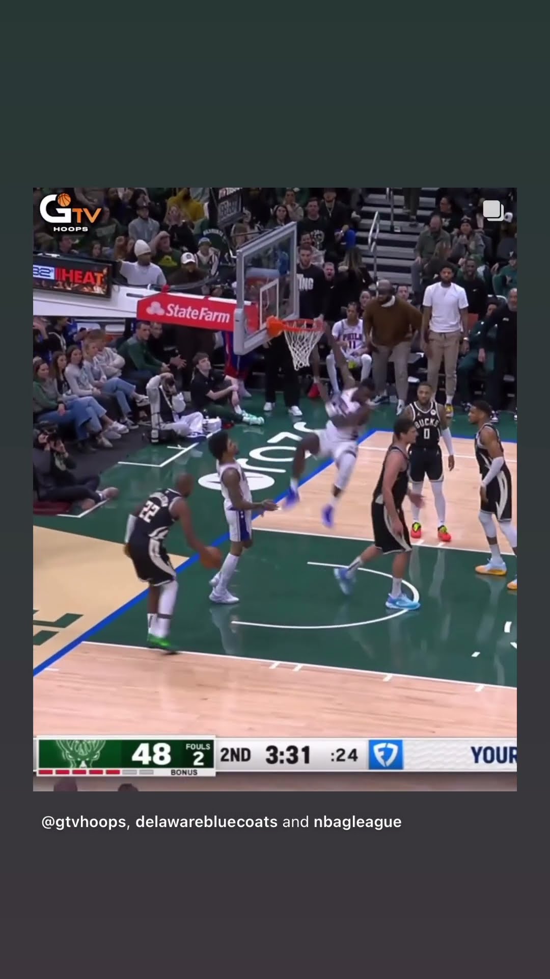 This Adem Bona dunk #hoodnews #AdemBona #76ers #NBA #basketball #philly #viralvideo #trending #wtf