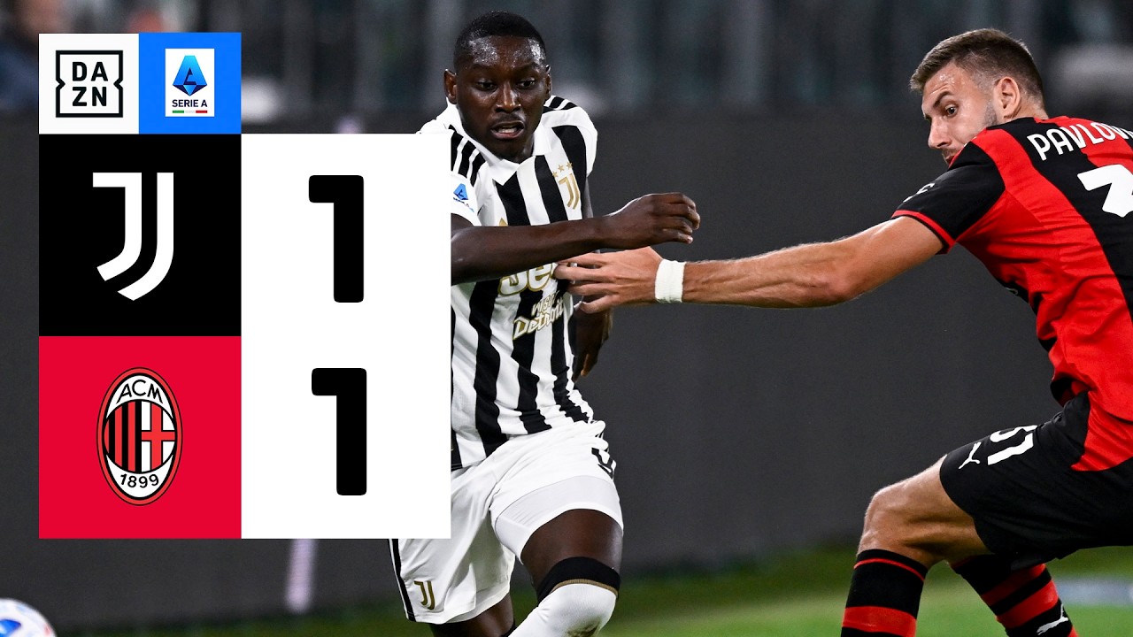 Resumen: Juventus vs Milan (1-1) | Resumen y goles | Highlights Serie A