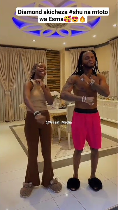 Diamond akicheza #shu na mtoto wa Esma😍🥰 Tahya🔥💃😜 #shorts #music #diamond #wasafi #diamond #dance