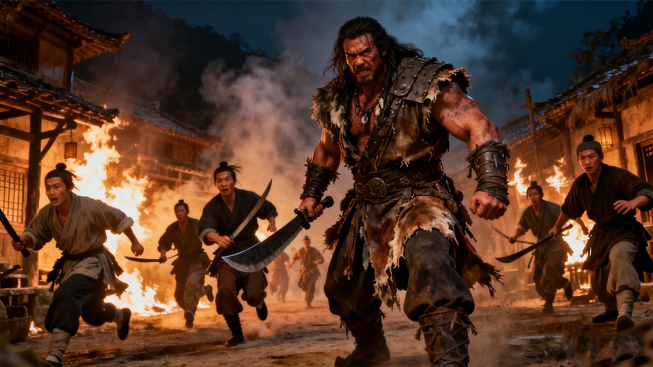 Бандиты убили деревню юноши, но он, Бог Огня, снизошёл и истребил их всех!