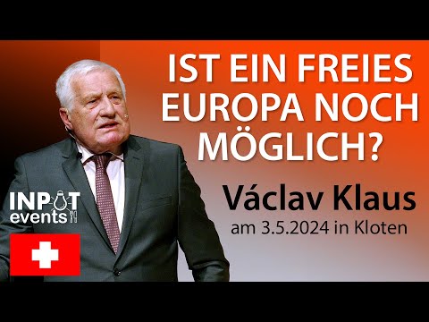 Václav Klaus (Ex-Präsident Tschechiens) live beim Dinner mit Input in Kloten (Teil 3/4)