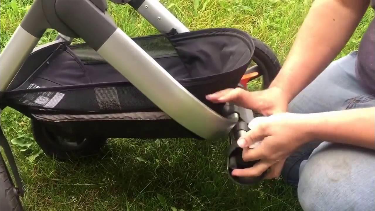Как снять колеса с коляски stokke