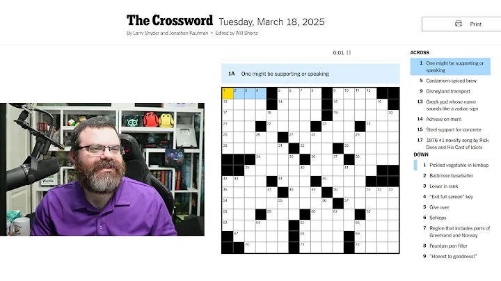 Learning Crossword Week 44 | NYT Crossword Tuesday March 18th, 2025