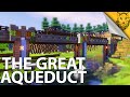 Minecraft timelapse the great aqueduct item transportation system