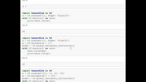 TensorFlow Variables
