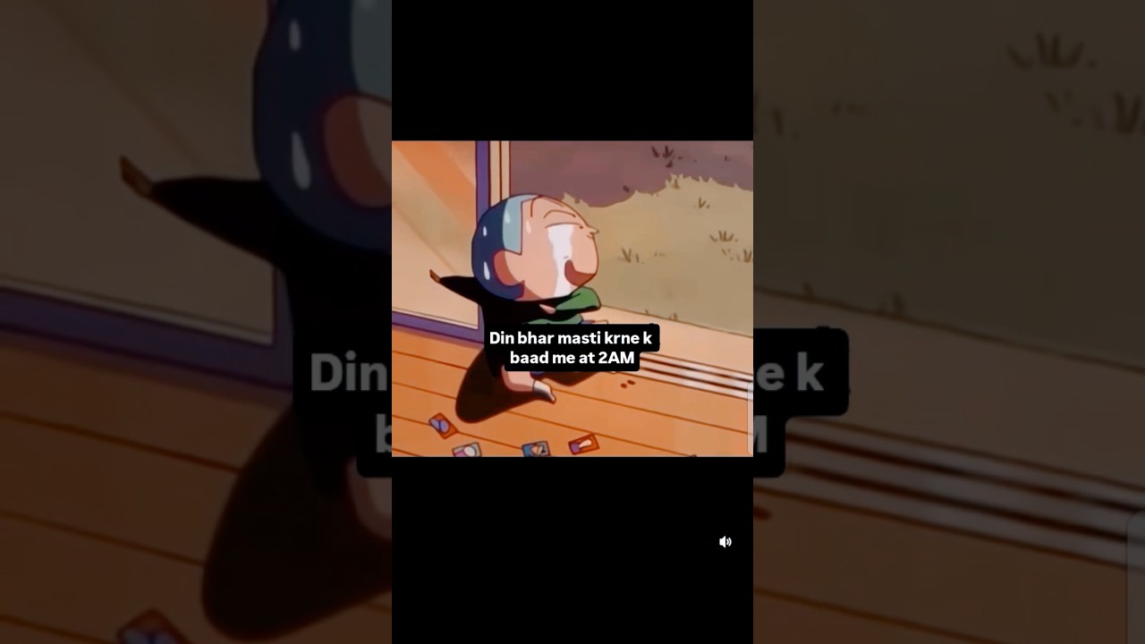 POV: You after "Din bhar masti" at 2 AM 🥲 | Shinchan Meme #shorts #trending #fun #funnyvideo #memes
