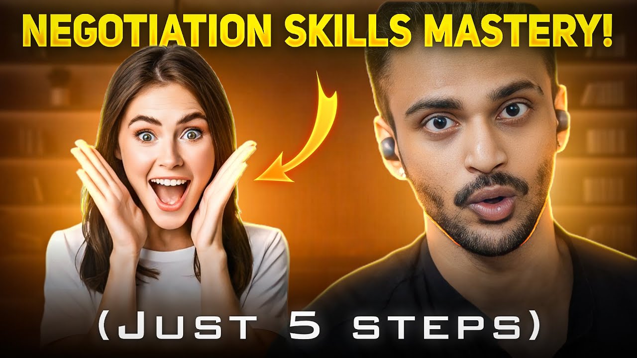 Win Any Negotiation After This!🔥 | Negotiation skills Mastery | In Just 5 Steps | Aditya Raj Kashyap (video lesson)