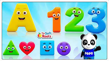 Preschool Learning activities for 3 year olds at home | Learn ABC Phonics Shapes Numbers Colors 🌈