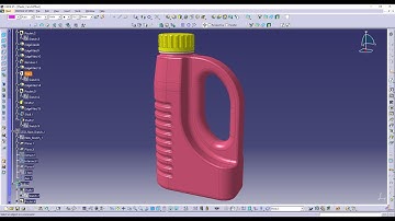 Design Plastic Can #bottle use CATIA V5