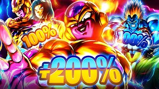WHAT HAVE I CREATED 😭😭😭 I Gave ULTRA Golden Frieza INFINITE DAMAGE BUFFS!!! (Dragon Ball Legends)