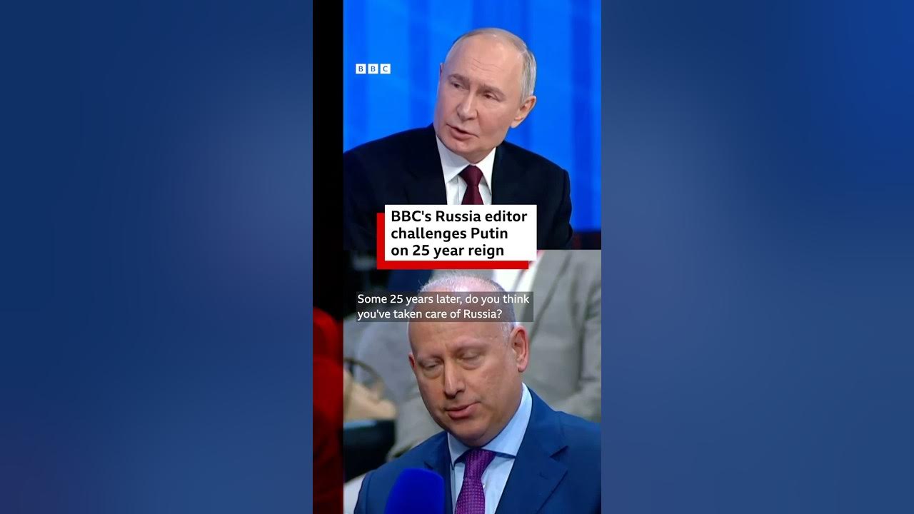 BBC’s Steve Rosenberg challenges Putin on his 25 years in power in Russia. #Russia #Putin #BBCNews