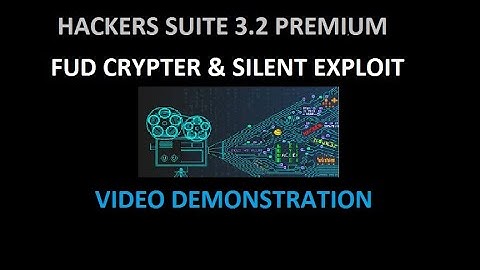 Hacker Suite 3.2 Pemium ( FUD Crypter & Silent Exploit )