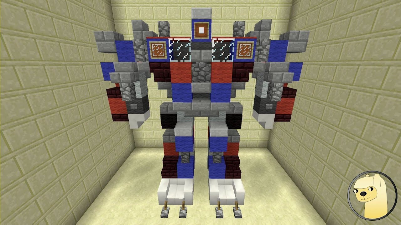Minecraft - How To Build Transformers 1-3 Optimus Prime 