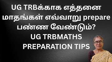 How many months should I prepare for UG TRB and how to prepare?-UG TRB-MATHS-PREPARATION TIPS #ug...