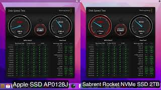 Apple SSD AP0128J vs. Sabrent Rocket NVMe SSD 2TB