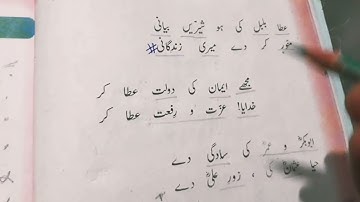 Class 6 Urdu.. #Topic Dua #دعا