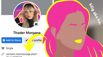 how to put secret message link in facebook profile tutorial 2022