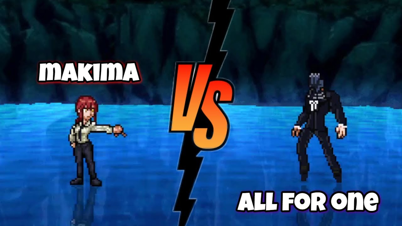 Makima Vs All for one my hero academia x chainsaw man fights / mugen ...