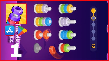 Nut Sort: Color Sorting | Gameplay / Walkthrough | IOS & Android #1