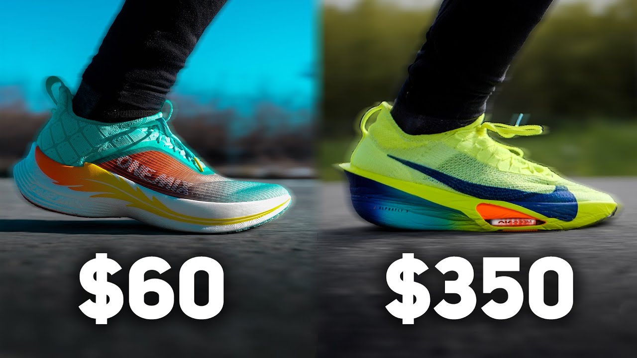 $60 Carbon Super Shoe vs $350 Nike Alphafly 3, on YouTube