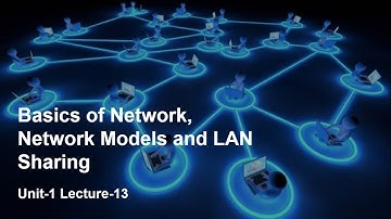 Unit-1 Lecture-13 TCP/IP Model