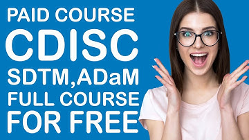Clinical SAS Programming Tutorial For Beginners✔✔CDISC SDTM ADaM Training Full Course👍👍