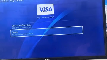 How to remove payment method PS4 ps5