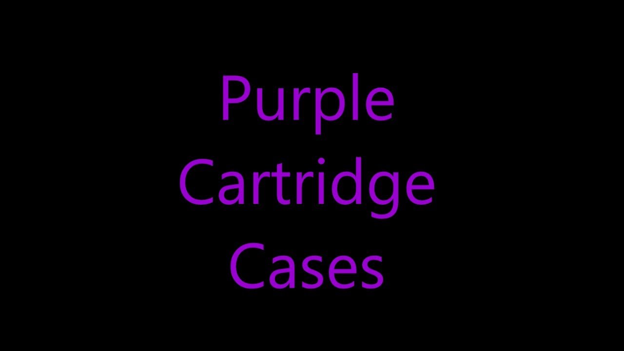 Purple Cartridge Cases