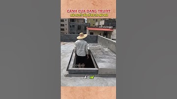 Cánh cửa dạng trượt giúp giải quyết vấn đề khi lên mái nhà